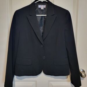 Nine West Black Blazer Professional Suit Jacket Size 12